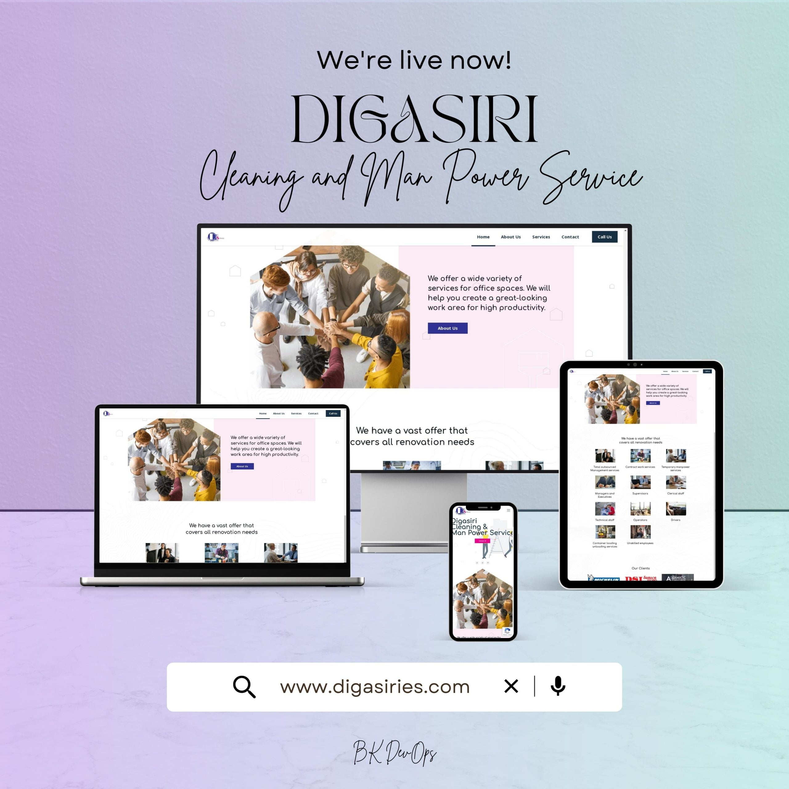 Digasiri Cleaning and Man Power Service BK DevOps scaled