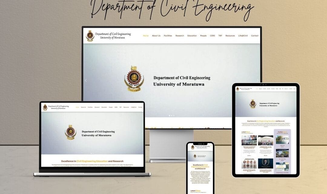 Department of Civil Engineering Univercity of Moratuwa