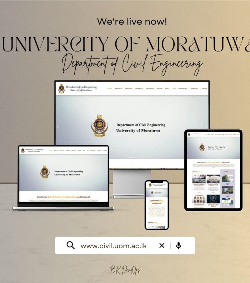 Department of Civil Engineering Univercity of Moratuwa