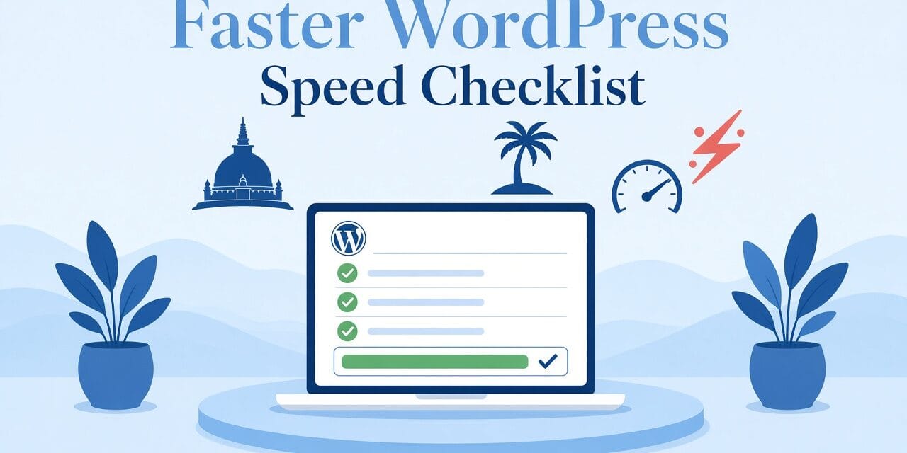 Practical WordPress Speed Checklist for Sri Lanka SMEs